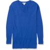 imageAmazon Essentials Womens Lightweight LongSleeve VNeck Tunic Sweater Available in Plus SizeBright Blue