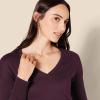 imageAmazon Essentials Womens Lightweight LongSleeve VNeck Tunic Sweater Available in Plus SizeBurgundy