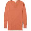 imageAmazon Essentials Womens Lightweight LongSleeve VNeck Tunic Sweater Available in Plus SizeCaramel