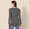 imageAmazon Essentials Womens Lightweight LongSleeve VNeck Tunic Sweater Available in Plus SizeCharcoal Heather