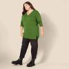 imageAmazon Essentials Womens Lightweight LongSleeve VNeck Tunic Sweater Available in Plus SizeGreen