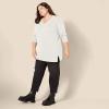 imageAmazon Essentials Womens Lightweight LongSleeve VNeck Tunic Sweater Available in Plus SizeIvory