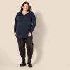 imageAmazon Essentials Womens Lightweight LongSleeve VNeck Tunic Sweater Available in Plus SizeNavy