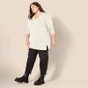 imageAmazon Essentials Womens Lightweight LongSleeve VNeck Tunic Sweater Available in Plus SizeOatmeal Heather
