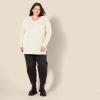 imageAmazon Essentials Womens Lightweight LongSleeve VNeck Tunic Sweater Available in Plus SizeOatmeal Heather