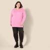 imageAmazon Essentials Womens Lightweight LongSleeve VNeck Tunic Sweater Available in Plus SizePink