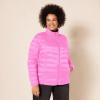imageAmazon Essentials Womens Lightweight LongSleeve WaterResistant Packable Puffer Jacket Available in Plus SizeNeon Pink