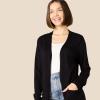 imageAmazon Essentials Womens Lightweight Longer Length OpenFront LongSleeve Cardigan Sweater Available in Plus SizeBlack