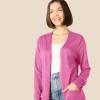 imageAmazon Essentials Womens Lightweight Longer Length OpenFront LongSleeve Cardigan Sweater Available in Plus SizeBright Pink