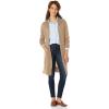 imageAmazon Essentials Womens Lightweight Longer Length OpenFront LongSleeve Cardigan Sweater Available in Plus SizeCamel Heather
