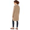 imageAmazon Essentials Womens Lightweight Longer Length OpenFront LongSleeve Cardigan Sweater Available in Plus SizeCamel Heather