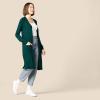 imageAmazon Essentials Womens Lightweight Longer Length OpenFront LongSleeve Cardigan Sweater Available in Plus SizeDark Green