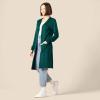 imageAmazon Essentials Womens Lightweight Longer Length OpenFront LongSleeve Cardigan Sweater Available in Plus SizeDark Green