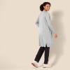 imageAmazon Essentials Womens Lightweight Longer Length OpenFront LongSleeve Cardigan Sweater Available in Plus SizeLight Grey Heather