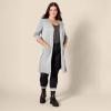 imageAmazon Essentials Womens Lightweight Longer Length OpenFront LongSleeve Cardigan Sweater Available in Plus SizeLight Grey Heather