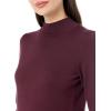 imageAmazon Essentials Womens Lightweight Mockneck Sweater Available in Plus SizeBurgundy