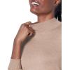 imageAmazon Essentials Womens Lightweight Mockneck Sweater Available in Plus SizeCamel Heather