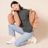 imageAmazon Essentials Womens Lightweight Mockneck Sweater Available in Plus SizeCharcoal Heather