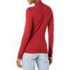 imageAmazon Essentials Womens Lightweight Mockneck Sweater Available in Plus SizeDark Red