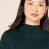 imageAmazon Essentials Womens Lightweight Mockneck Sweater Available in Plus SizeForest Green