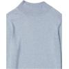 imageAmazon Essentials Womens Lightweight Mockneck Sweater Available in Plus SizeIndigo Blue Heather