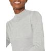imageAmazon Essentials Womens Lightweight Mockneck Sweater Available in Plus SizeLight Grey Heather