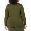 imageAmazon Essentials Womens Lightweight Mockneck Sweater Available in Plus SizeOlive