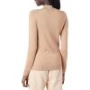 imageAmazon Essentials Womens Lightweight Mockneck Sweater Available in Plus SizeTaupe Heather