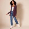 imageAmazon Essentials Womens Lightweight OpenFront Cardigan Sweater Available in Plus SizeBurgundy