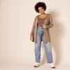imageAmazon Essentials Womens Lightweight OpenFront Cardigan Sweater Available in Plus SizeCamel Heather