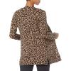 imageAmazon Essentials Womens Lightweight OpenFront Cardigan Sweater Available in Plus SizeCamel Leopard