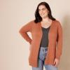 imageAmazon Essentials Womens Lightweight OpenFront Cardigan Sweater Available in Plus SizeCaramel