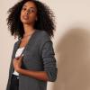 imageAmazon Essentials Womens Lightweight OpenFront Cardigan Sweater Available in Plus SizeCharcoal Heather