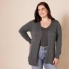 imageAmazon Essentials Womens Lightweight OpenFront Cardigan Sweater Available in Plus SizeCharcoal Heather