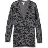 imageAmazon Essentials Womens Lightweight OpenFront Cardigan Sweater Available in Plus SizeCharcoal Tiger Print