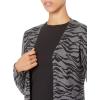 imageAmazon Essentials Womens Lightweight OpenFront Cardigan Sweater Available in Plus SizeCharcoal Tiger Print