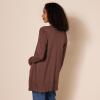 imageAmazon Essentials Womens Lightweight OpenFront Cardigan Sweater Available in Plus SizeDark Chestnut Brown Heather