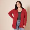 imageAmazon Essentials Womens Lightweight OpenFront Cardigan Sweater Available in Plus SizeDark Red