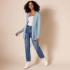 imageAmazon Essentials Womens Lightweight OpenFront Cardigan Sweater Available in Plus SizeIndigo Blue Heather