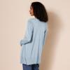 imageAmazon Essentials Womens Lightweight OpenFront Cardigan Sweater Available in Plus SizeIndigo Blue Heather