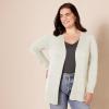 imageAmazon Essentials Womens Lightweight OpenFront Cardigan Sweater Available in Plus SizeOatmeal Heather