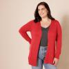 imageAmazon Essentials Womens Lightweight OpenFront Cardigan Sweater Available in Plus SizeRed
