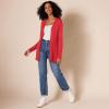 imageAmazon Essentials Womens Lightweight OpenFront Cardigan Sweater Available in Plus SizeRed