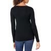 imageAmazon Essentials Womens Lightweight Ribbed LongSleeve Boat Neck SlimFit SweaterBlack