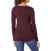 imageAmazon Essentials Womens Lightweight Ribbed LongSleeve Boat Neck SlimFit SweaterBurgundy
