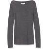 imageAmazon Essentials Womens Lightweight Ribbed LongSleeve Boat Neck SlimFit SweaterCharcoal Heather