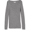 imageAmazon Essentials Womens Lightweight Ribbed LongSleeve Boat Neck SlimFit SweaterLight Grey Heather