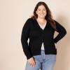 imageAmazon Essentials Womens Lightweight VNeck Cardigan Sweater Available in Plus SizeBlack