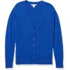 imageAmazon Essentials Womens Lightweight VNeck Cardigan Sweater Available in Plus SizeBright Blue