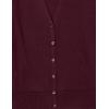 imageAmazon Essentials Womens Lightweight VNeck Cardigan Sweater Available in Plus SizeBurgundy